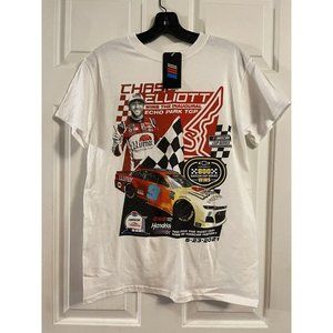 chase elliott #9 racing shirt short sleeved white size mens small new with tags